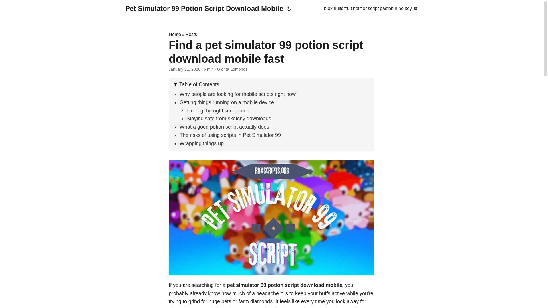 website screenshot of https://pet-simulator-99-potion-script-download-mobile.pages.dev/