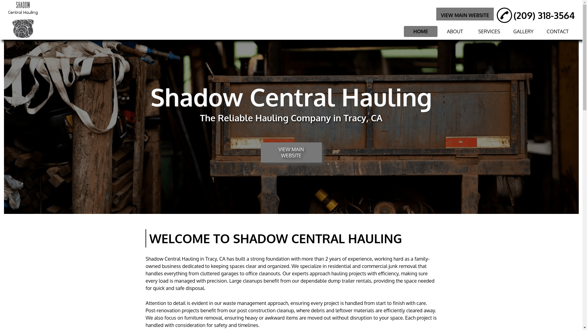 website screenshot of https://haulingtracy.com/