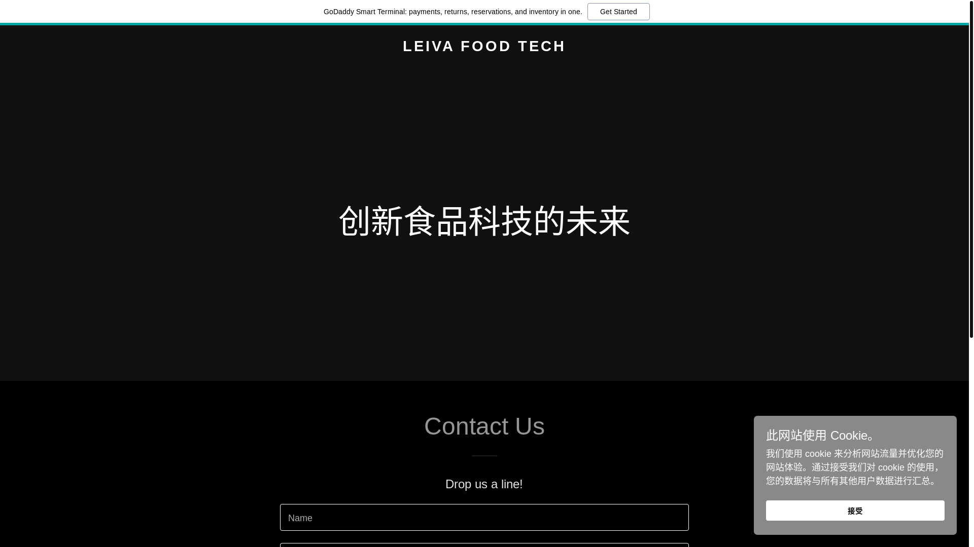 website screenshot of https://leivafoodtech.com/