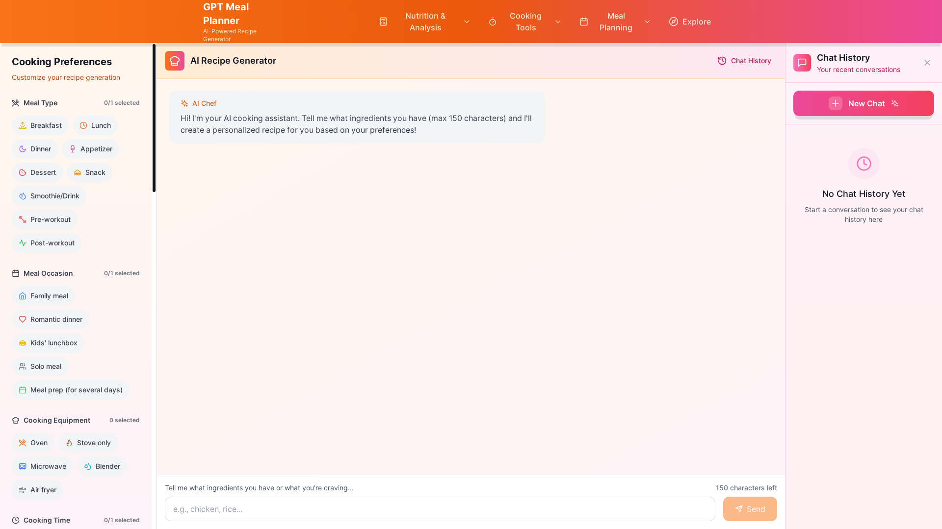 website screenshot of https://monamichef.com/