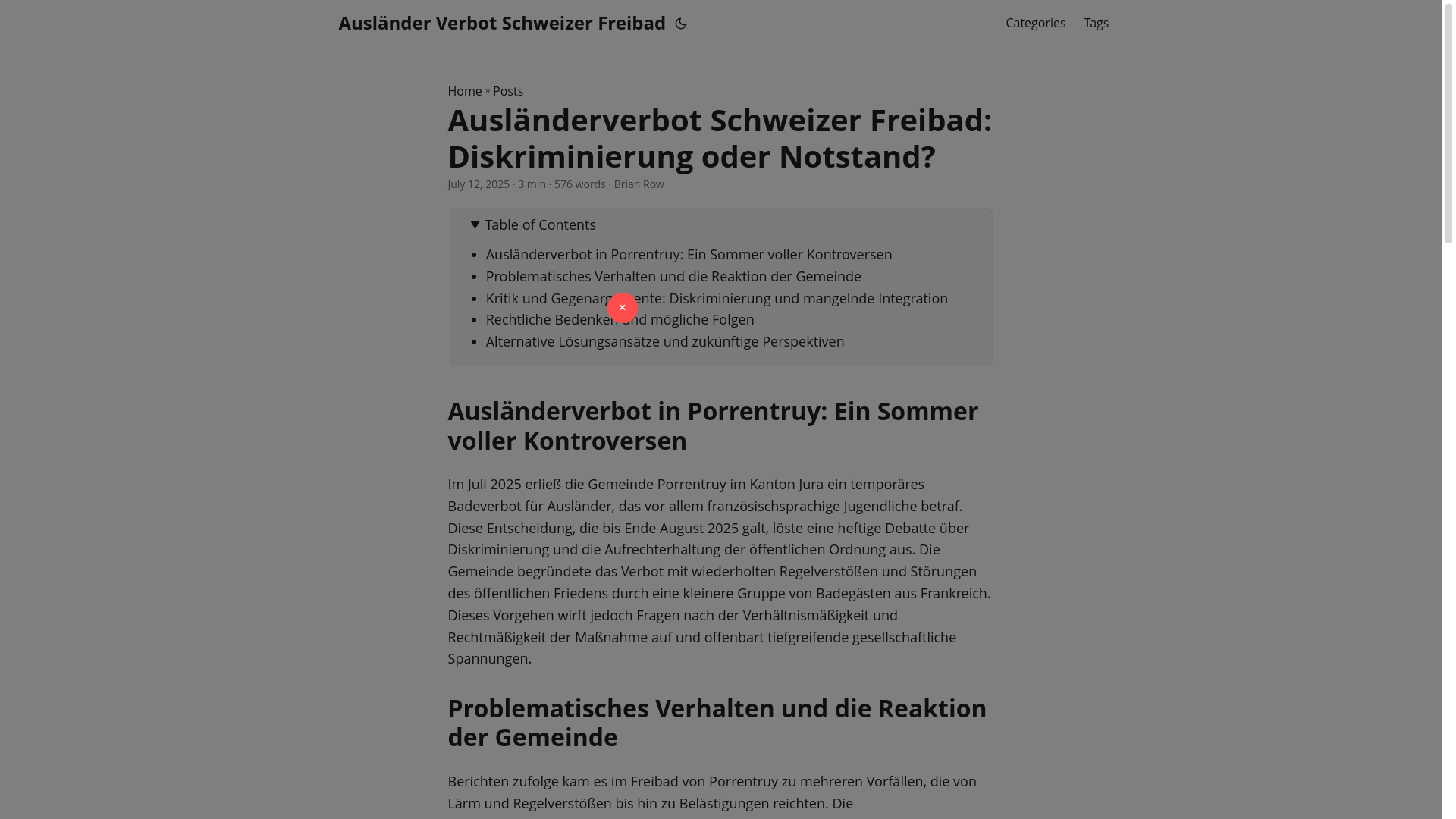 website screenshot of https://auslander-verbot-schweizer-freibad.pages.dev/