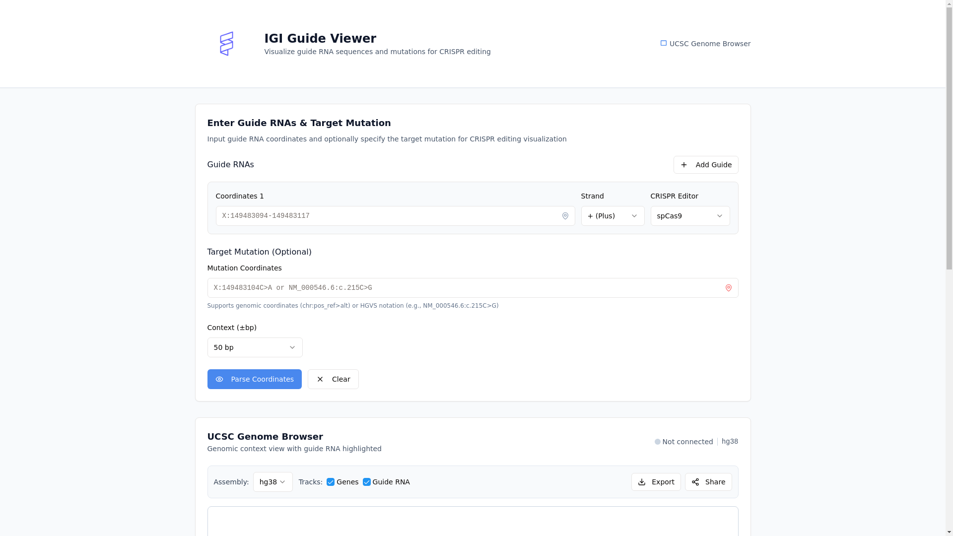 website screenshot of https://guideviewer.org/