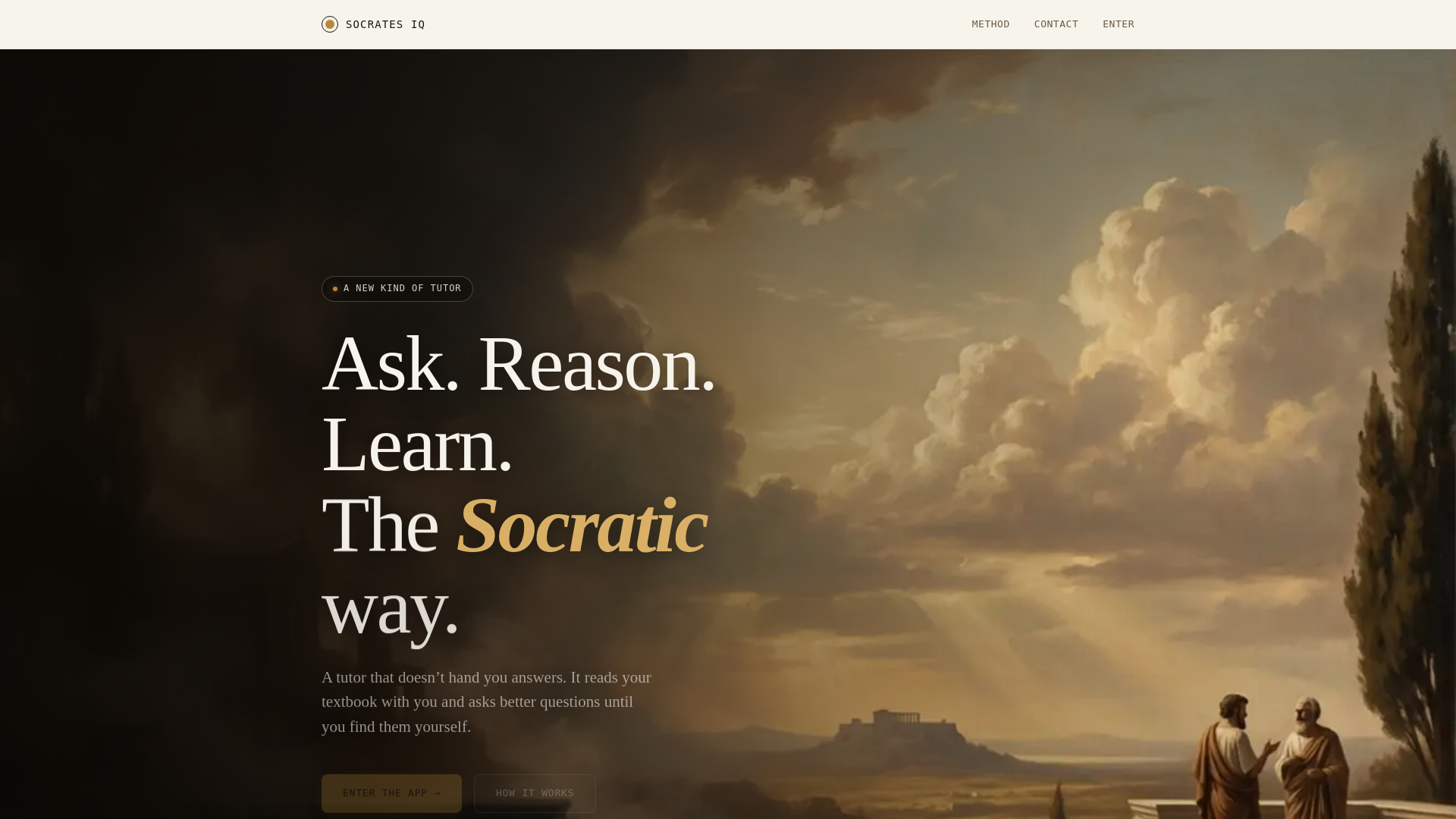 website screenshot of https://socrates-iq-v2.pages.dev/