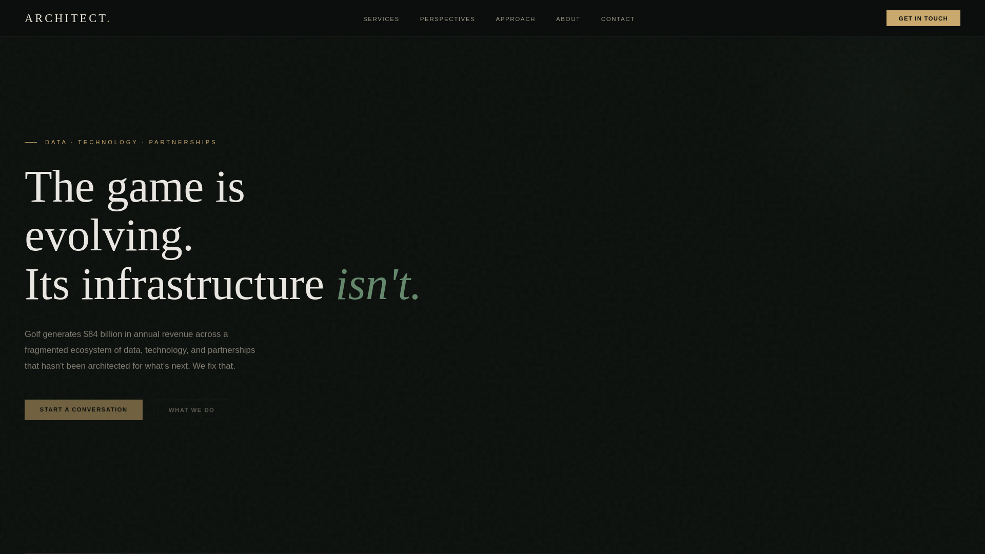 website screenshot of https://architect-golf.pages.dev/