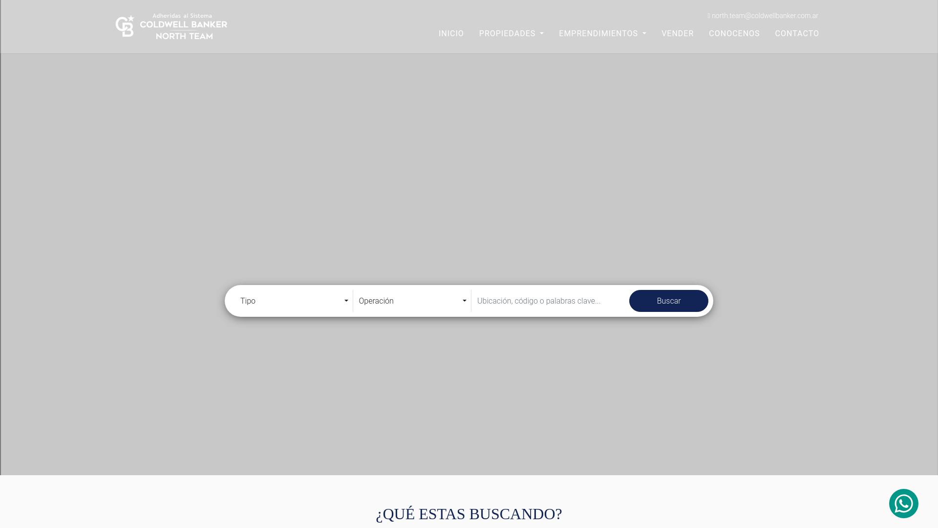 website screenshot of https://cbnorthteam.com.ar