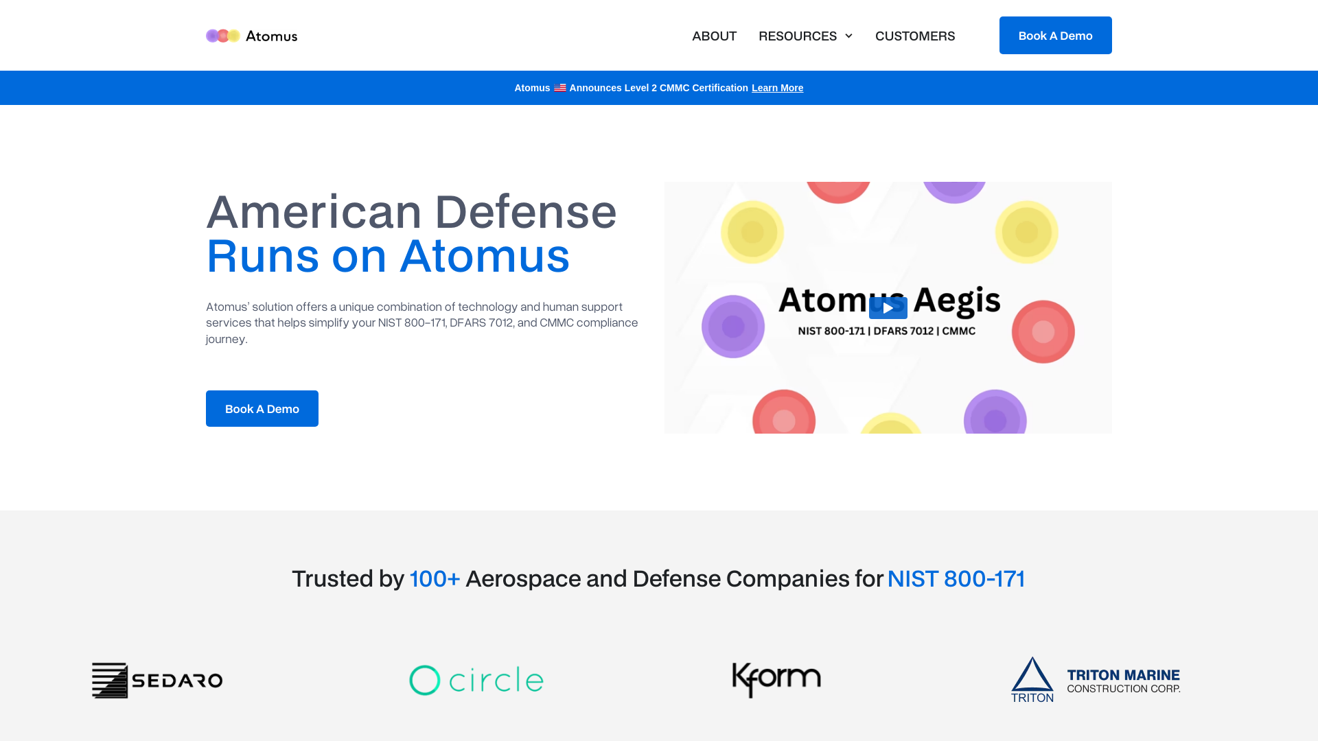 website screenshot of https://cmmcsolutionsadvisory.com/