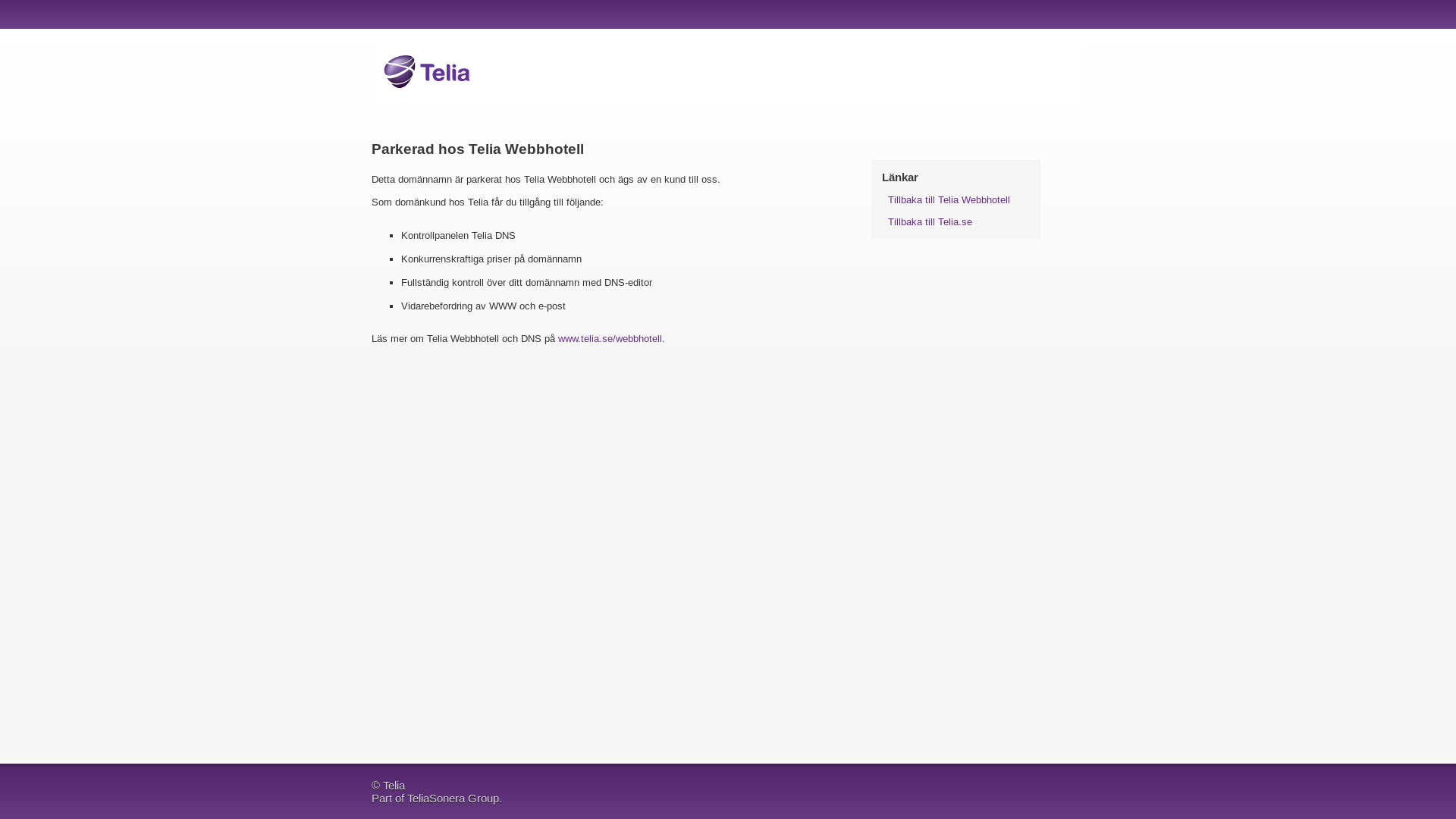 website screenshot of https://gotlandshemboendeservice.net/