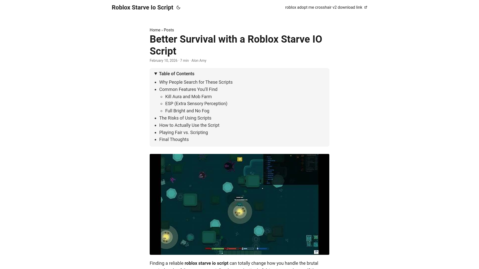website screenshot of https://roblox-starve-io-script.pages.dev/