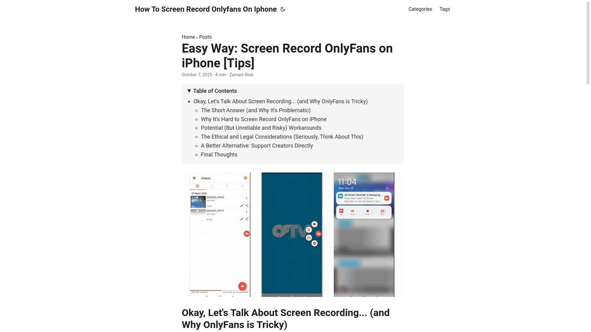 website screenshot of https://how-to-screen-record-onlyfans-on-iphone.pages.dev/