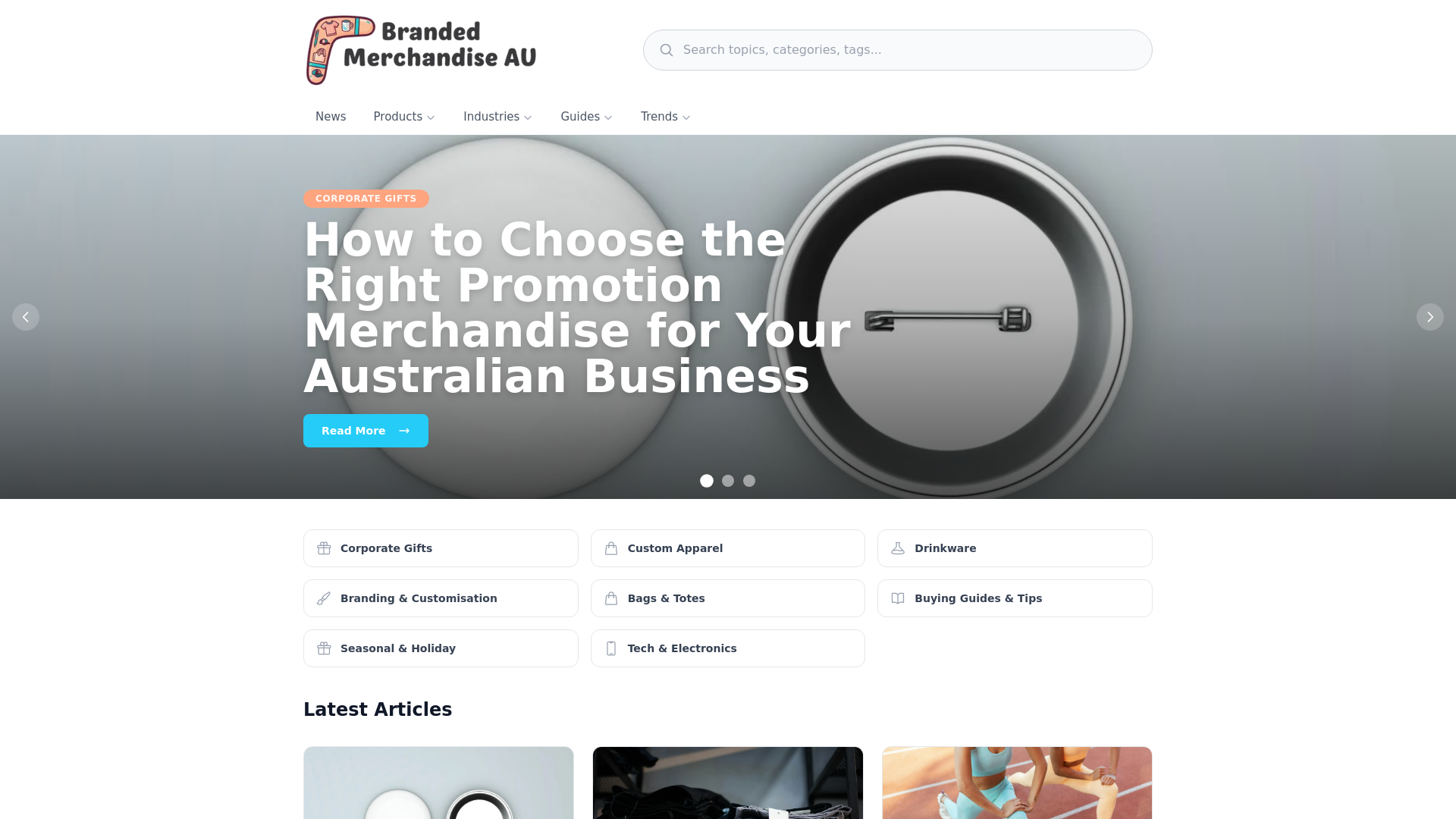 website screenshot of https://branded-merchandise-australia-au.pages.dev/