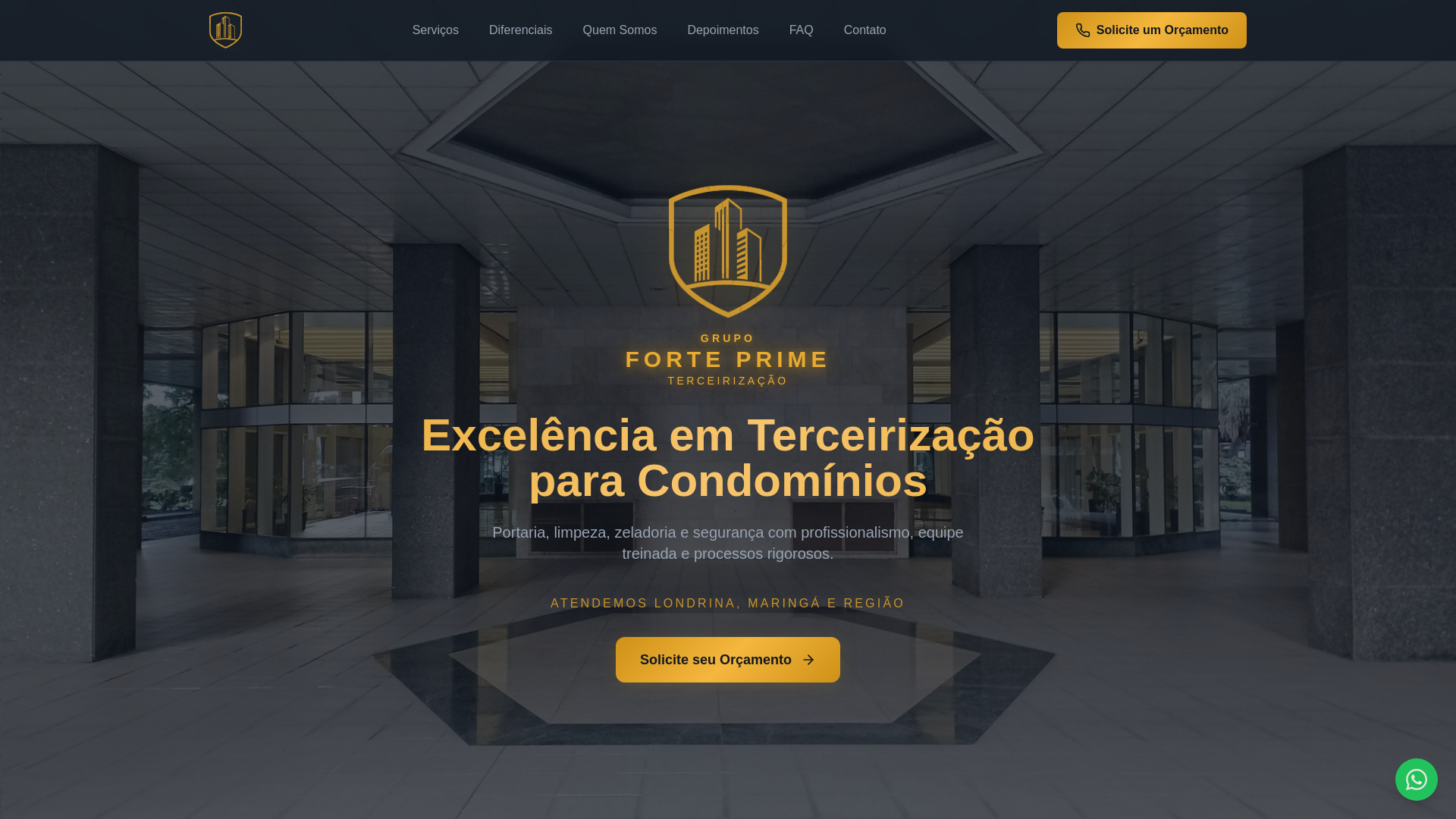 website screenshot of https://grupoprimeforte.com.br
