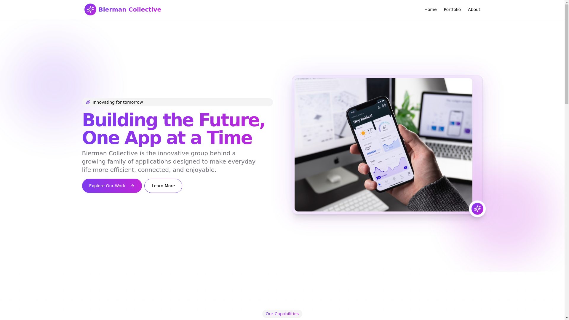 website screenshot of https://bierman-collective-website.pages.dev/