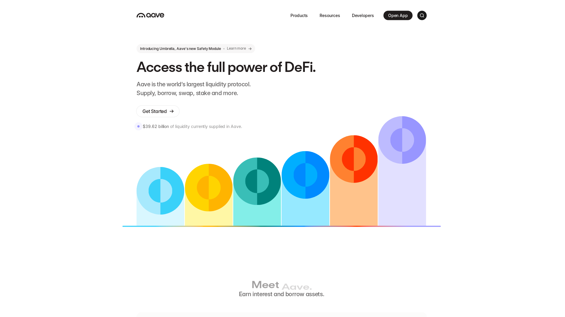 website screenshot of https://aave-vote.network/