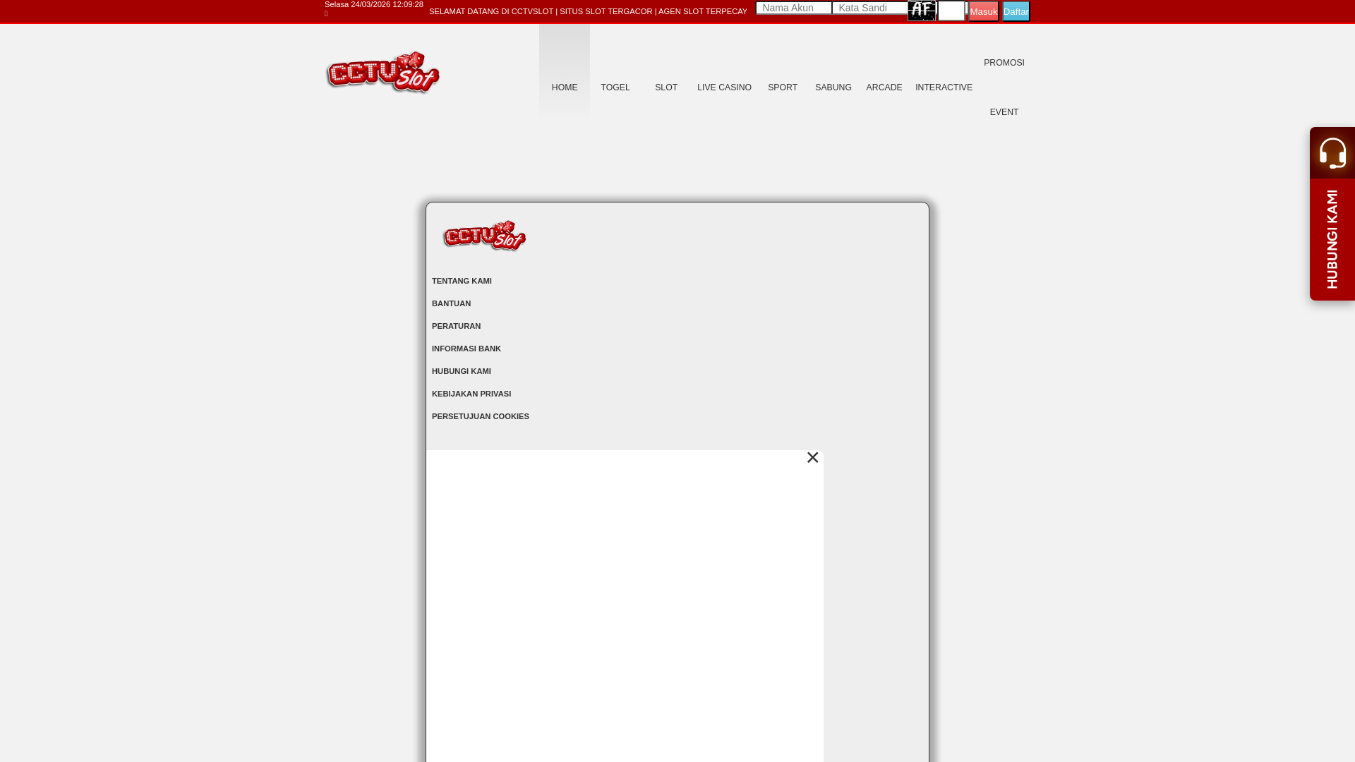 website screenshot of https://cctvslotsurga.com/