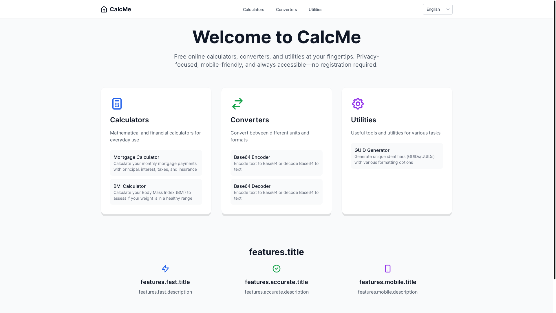 website screenshot of https://calcmethree.pages.dev/