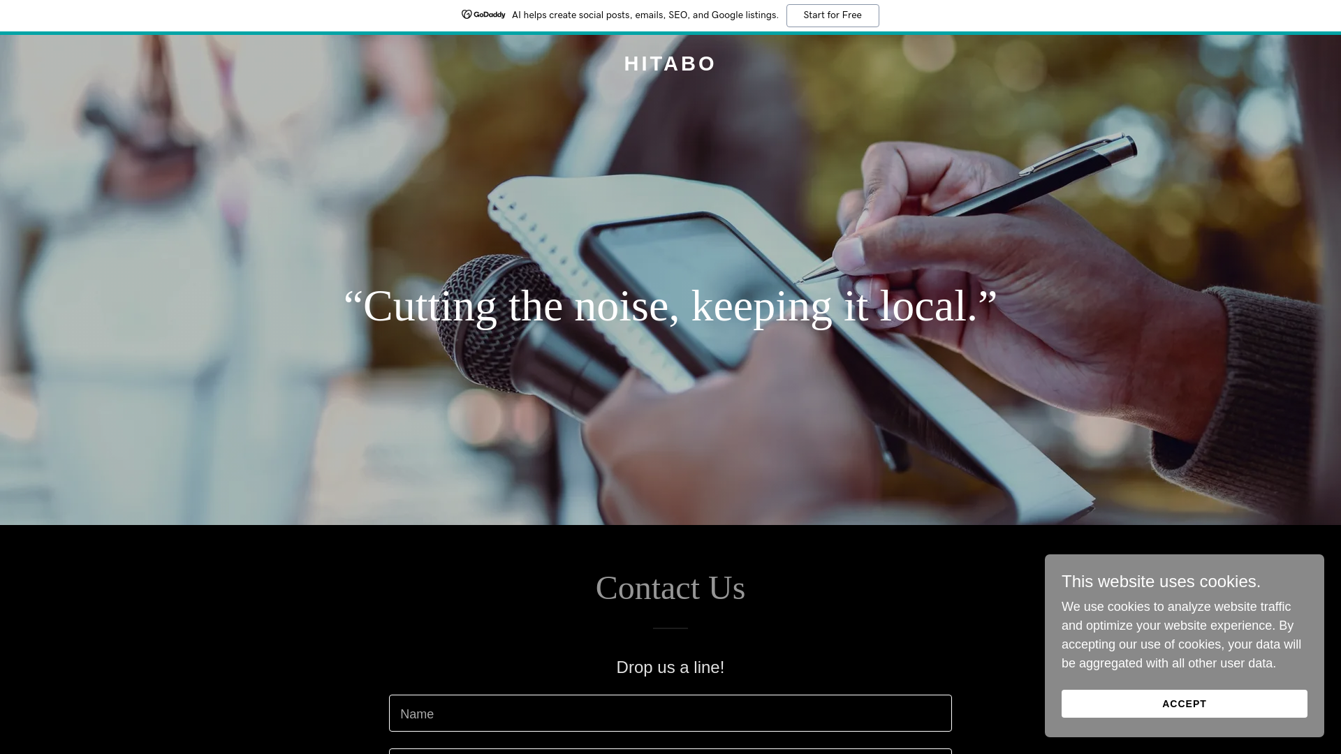 website screenshot of https://hitabo.today/