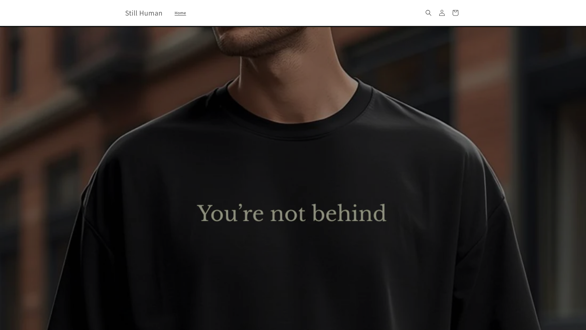 website screenshot of https://wearstillhuman.com/