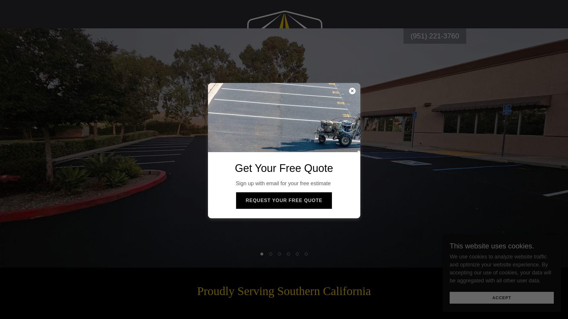 website screenshot of https://allparkinglotservices.org/