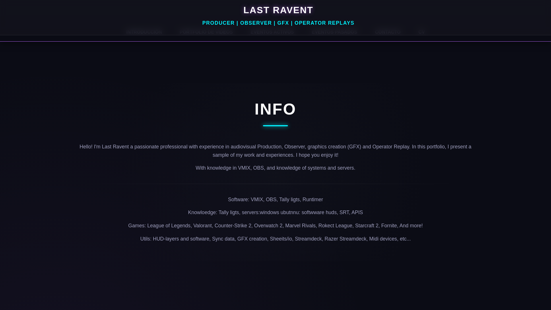 website screenshot of https://lastravent.com/