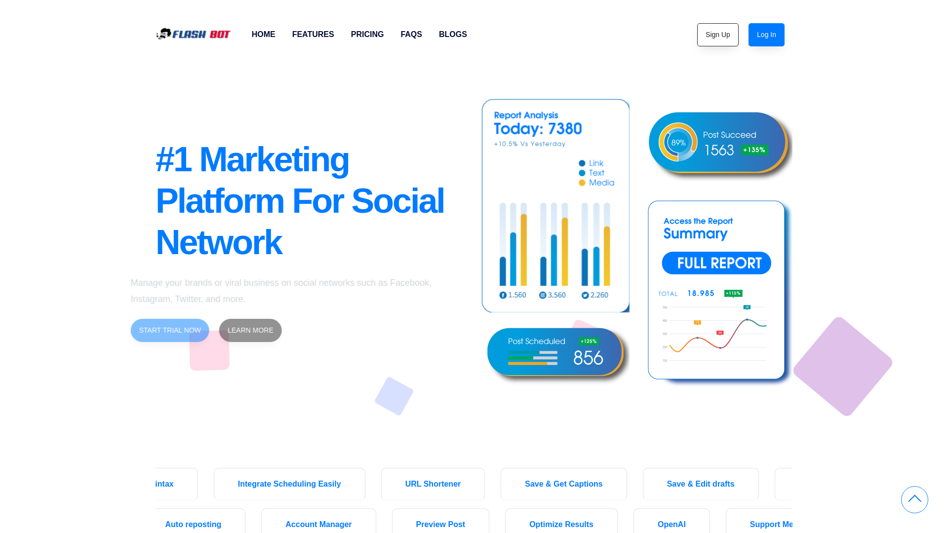 website screenshot of https://social.babaservice.online/