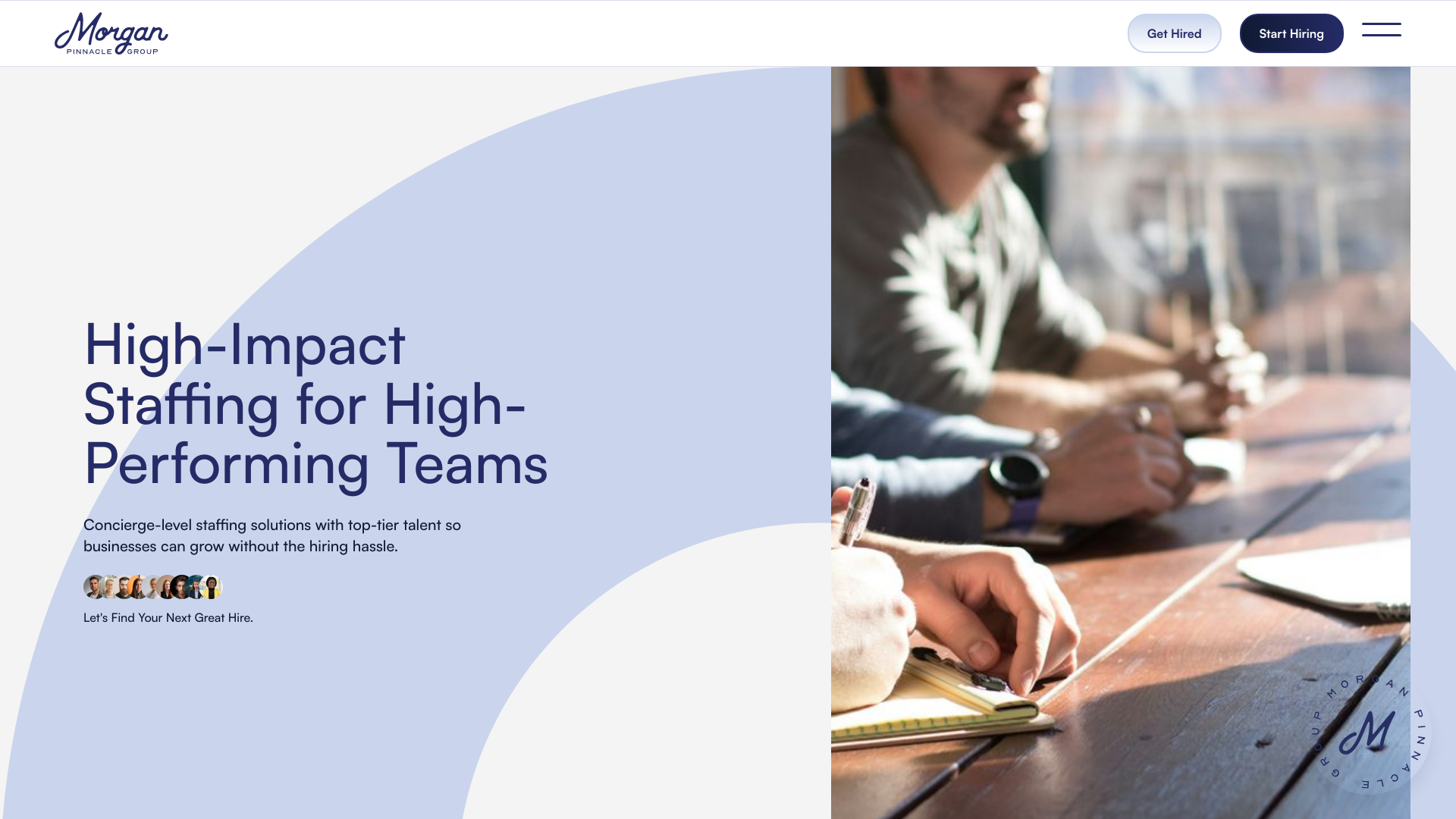 website screenshot of https://joinmpgstaffingpartner.com/