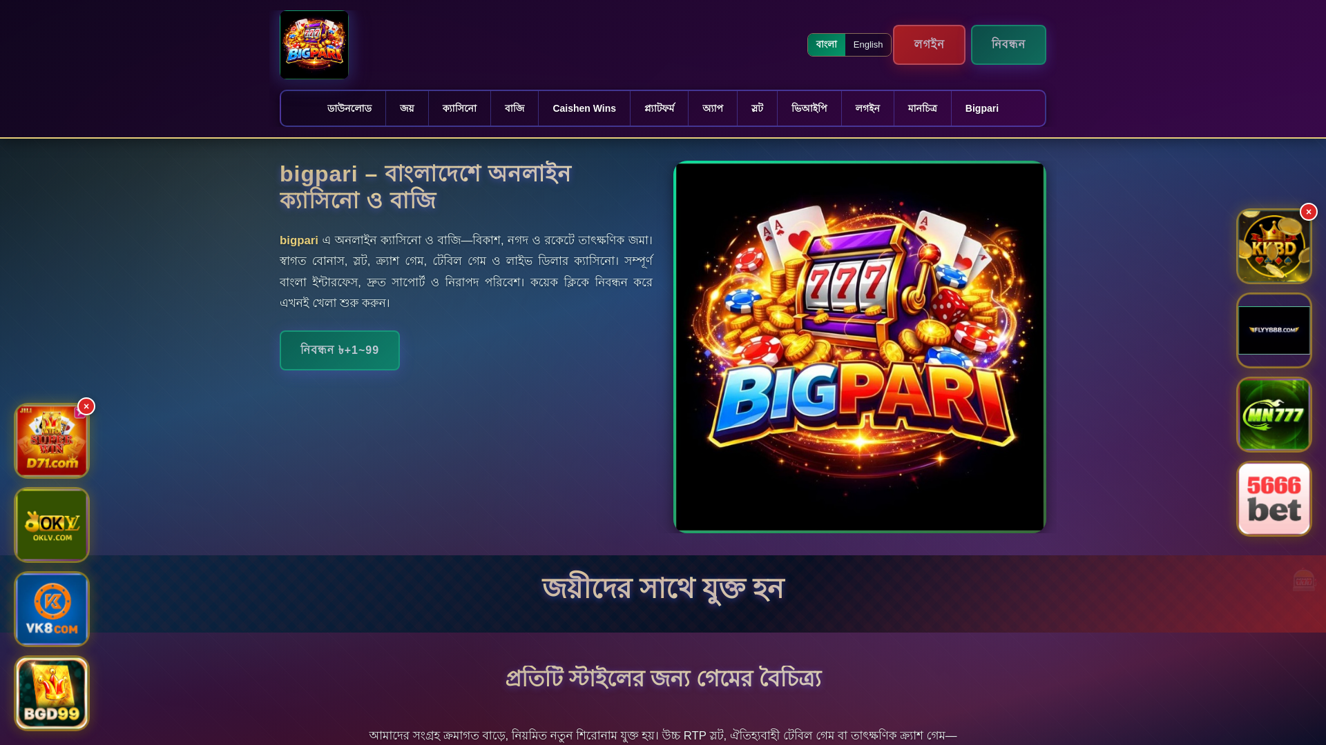 website screenshot of https://bigparichhoy.com/
