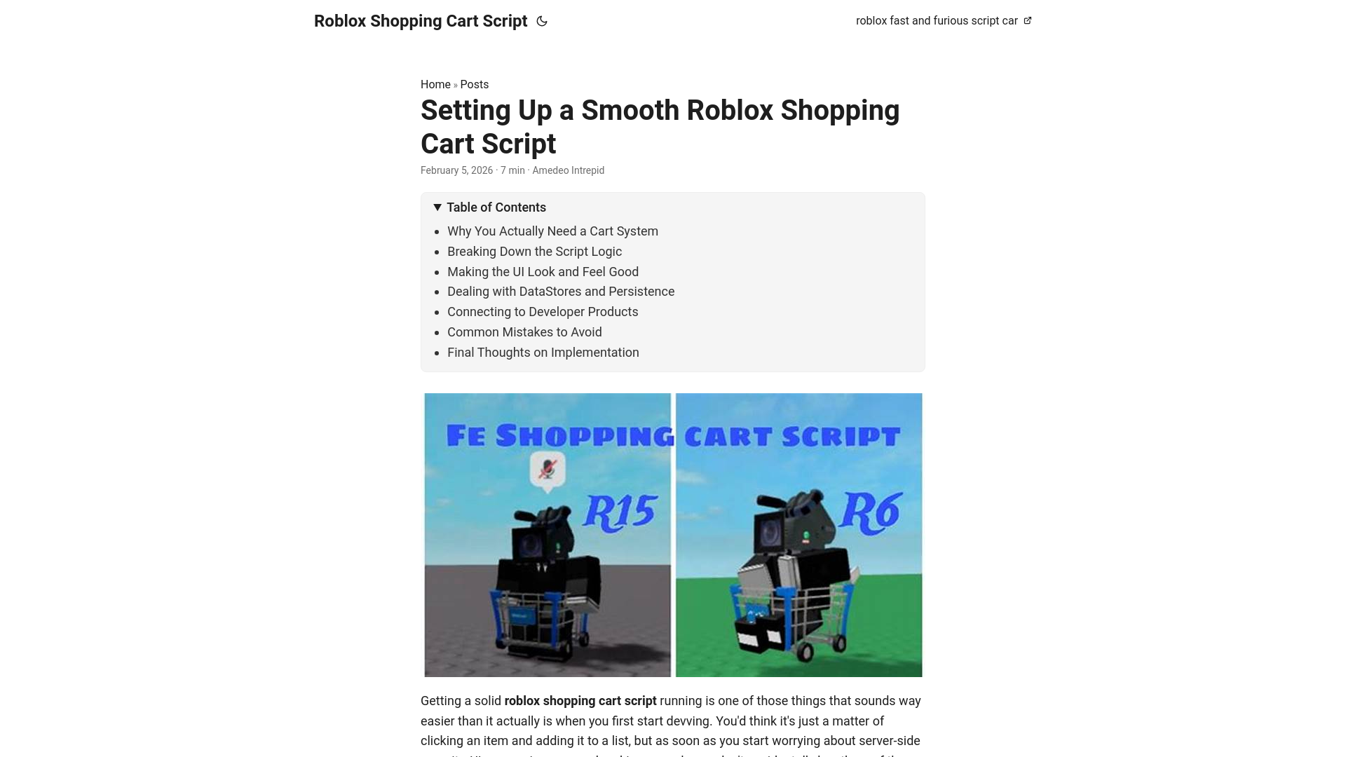 website screenshot of https://roblox-shopping-cart-script.pages.dev/