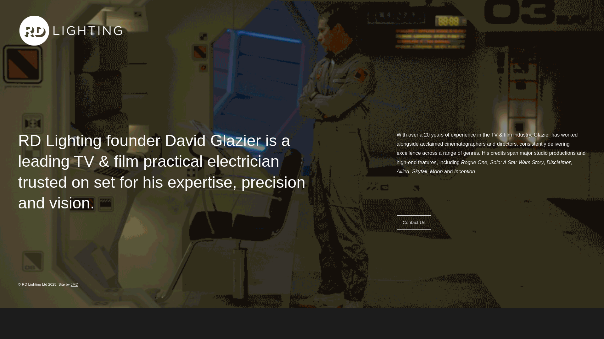 website screenshot of https://rdlightingltd.co.uk/