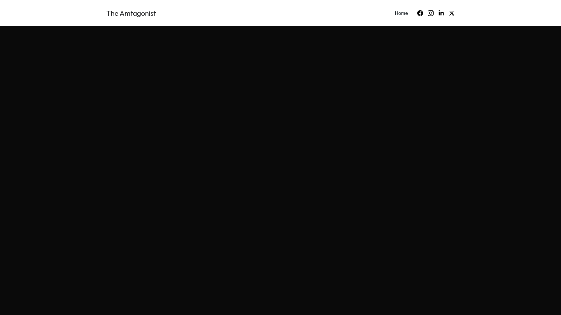 website screenshot of https://theamtagonist.com/