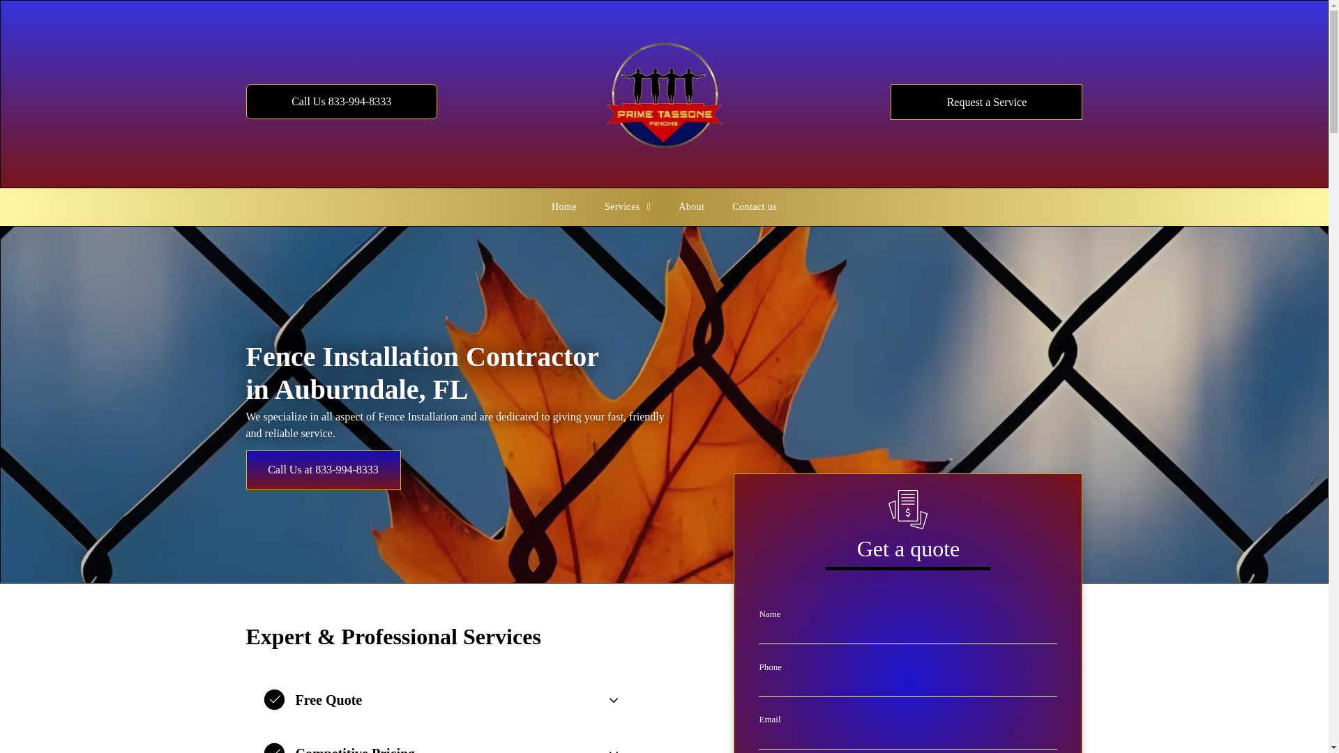website screenshot of http://primetassonefence.com/