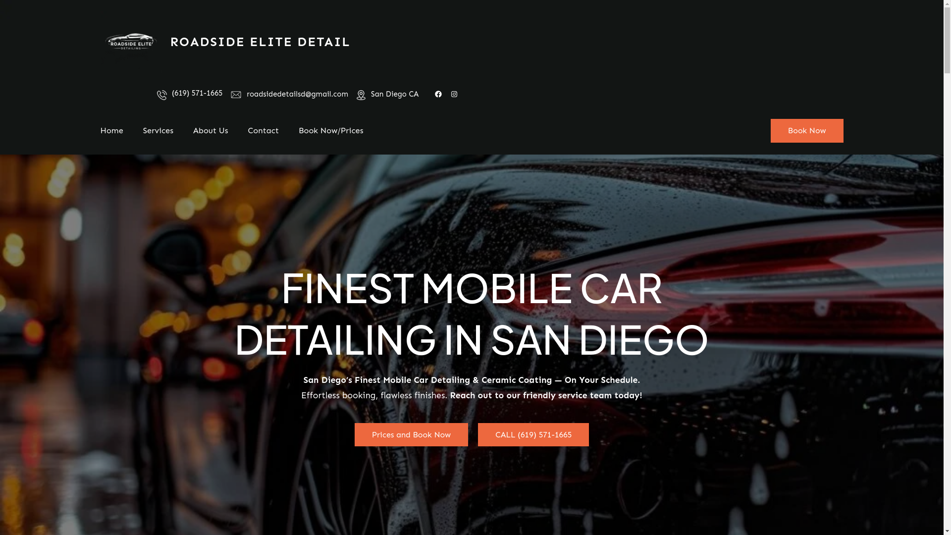 website screenshot of https://roadsideelitedetail.com/