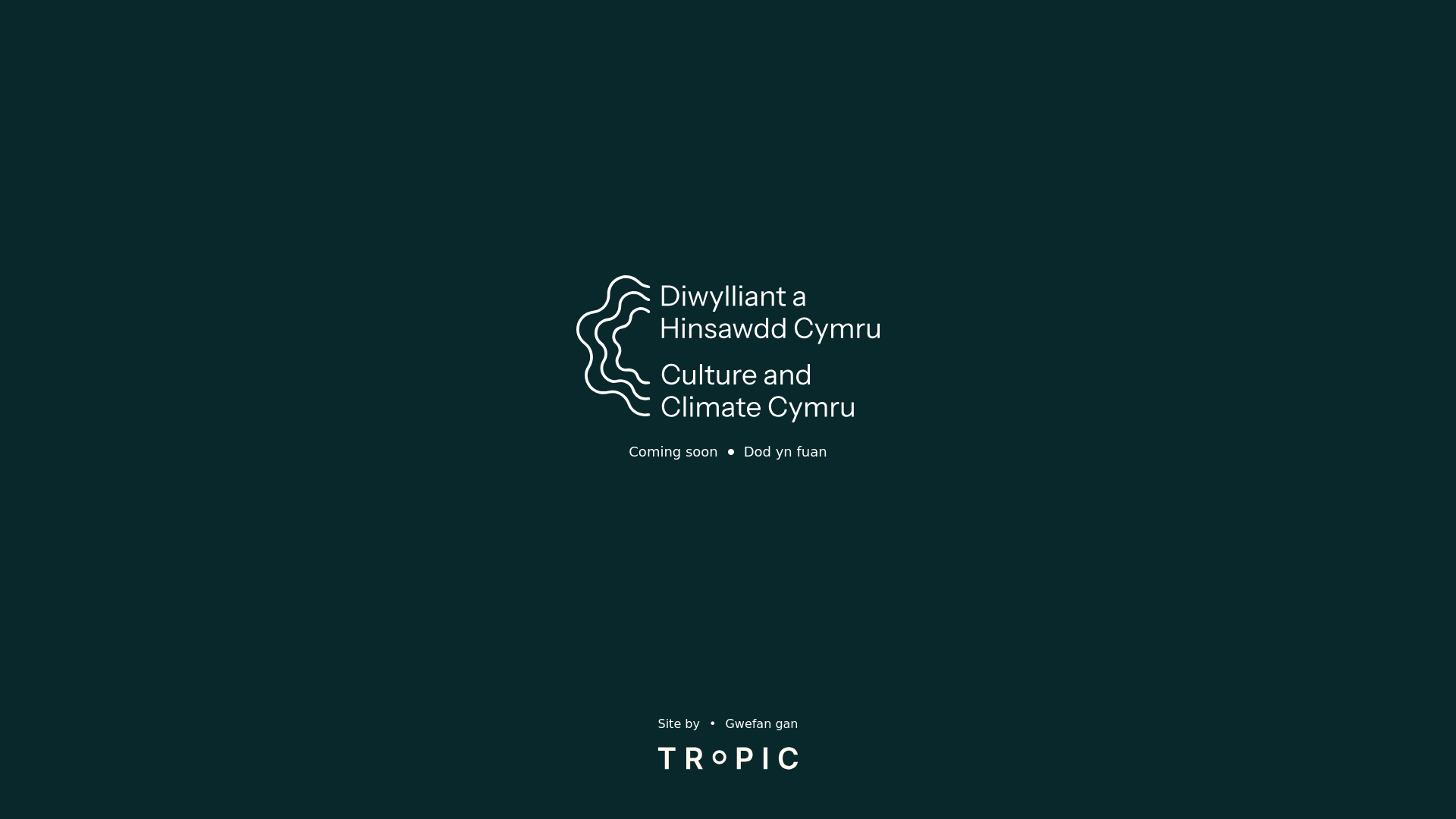 website screenshot of https://cultureandclimate.cymru