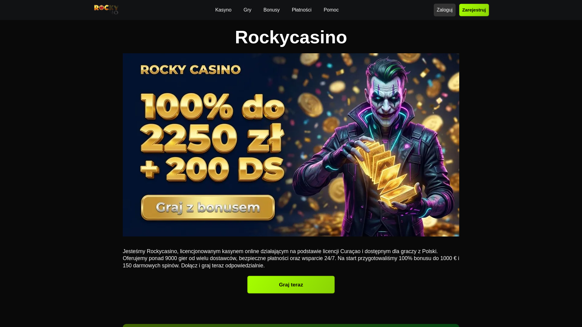 website screenshot of https://rockycasino-com-pl-69475.pages.dev/