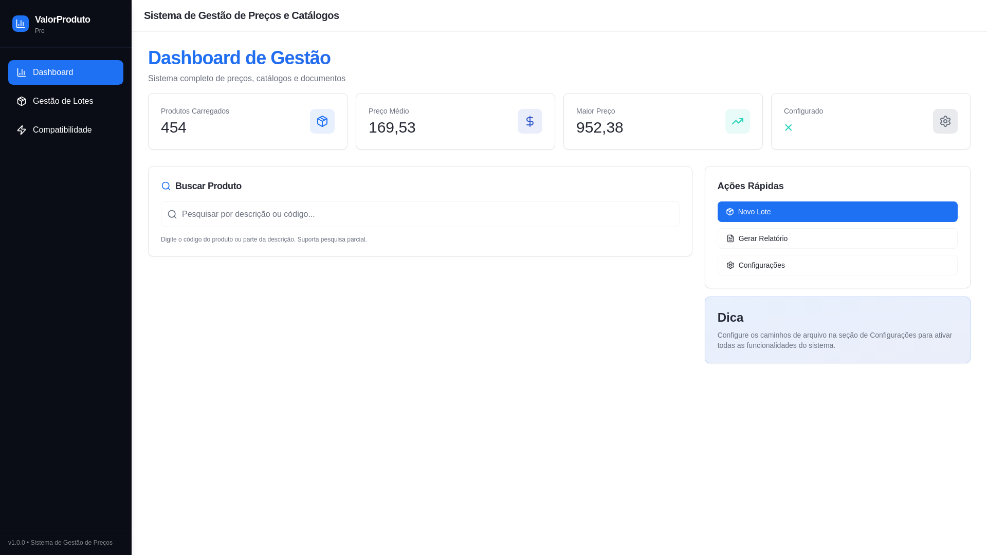 website screenshot of https://valorproduto.pages.dev/