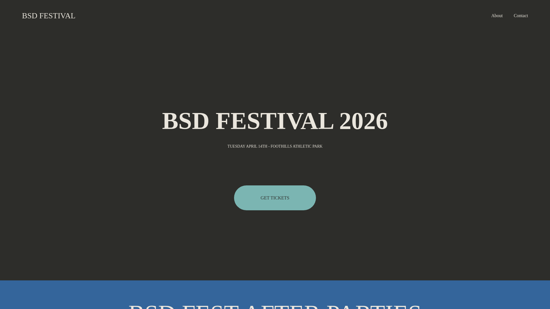 website screenshot of https://bsdfestival.ca