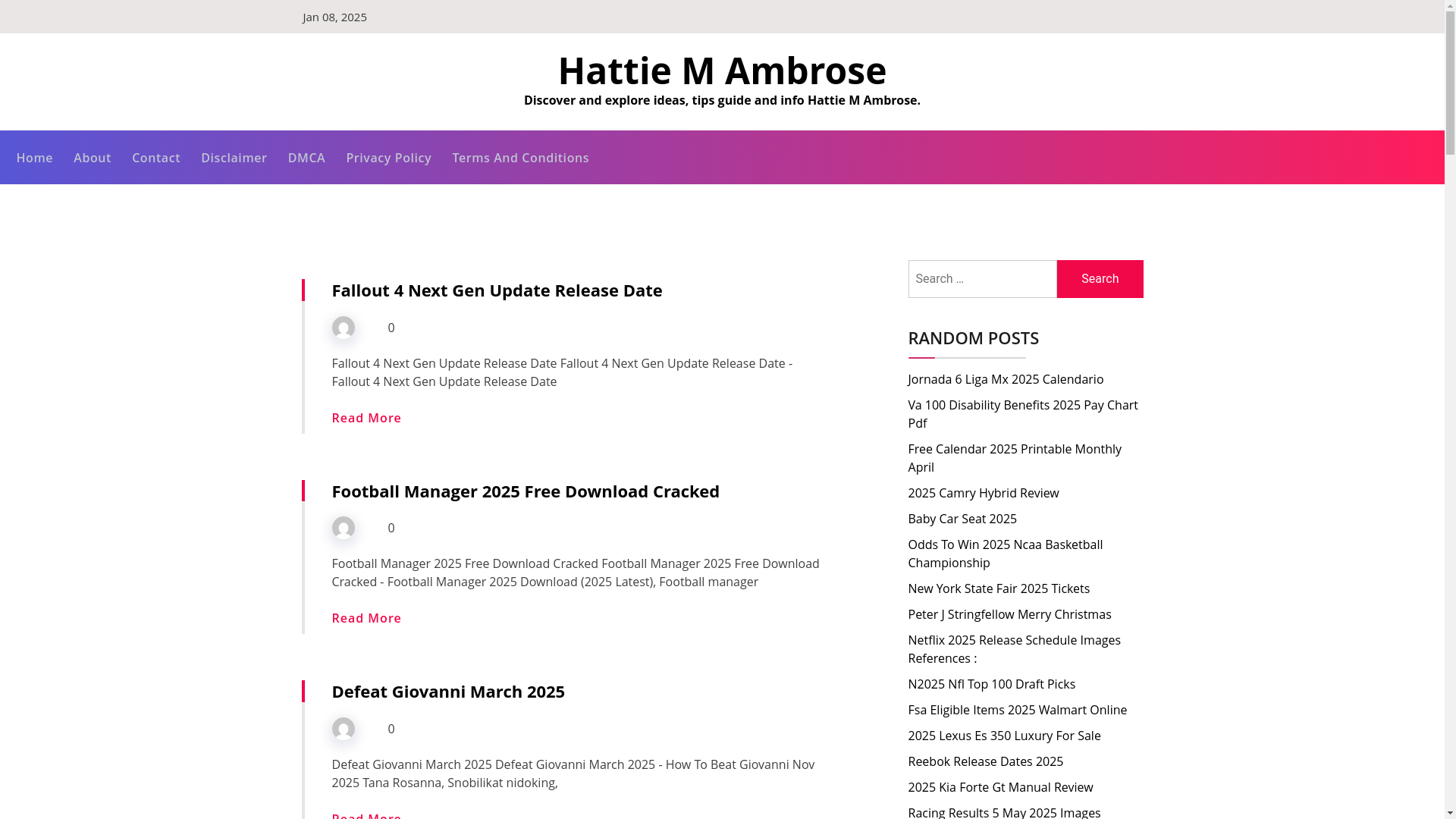 website screenshot of https://hattiemambroser.pages.dev/
