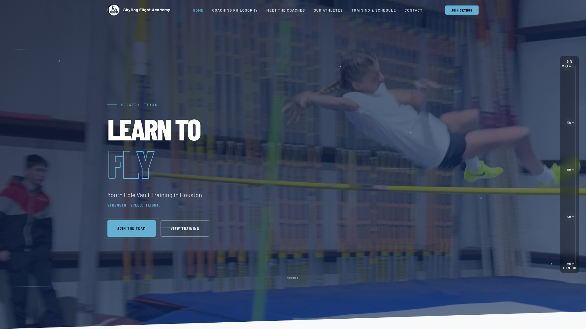 website screenshot of https://skydogflightacademy.com/