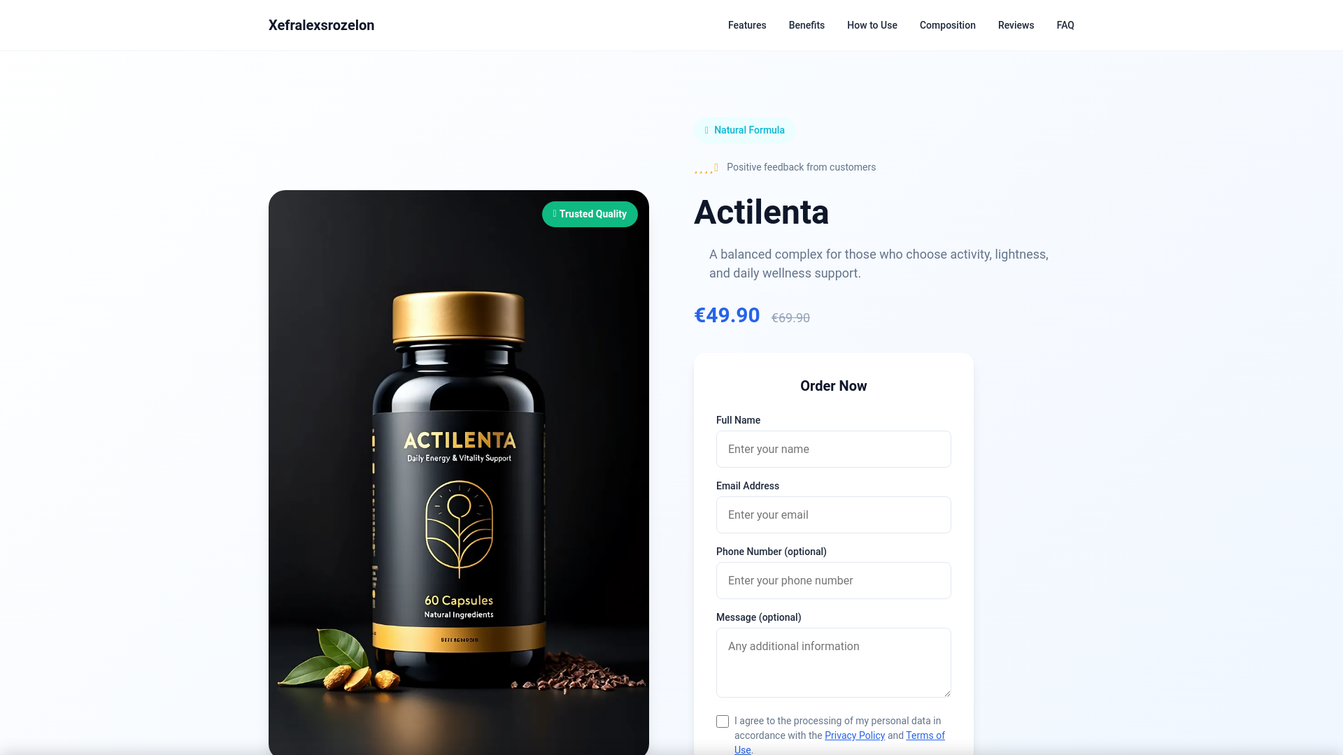 website screenshot of https://xefralexsrozelon.world/