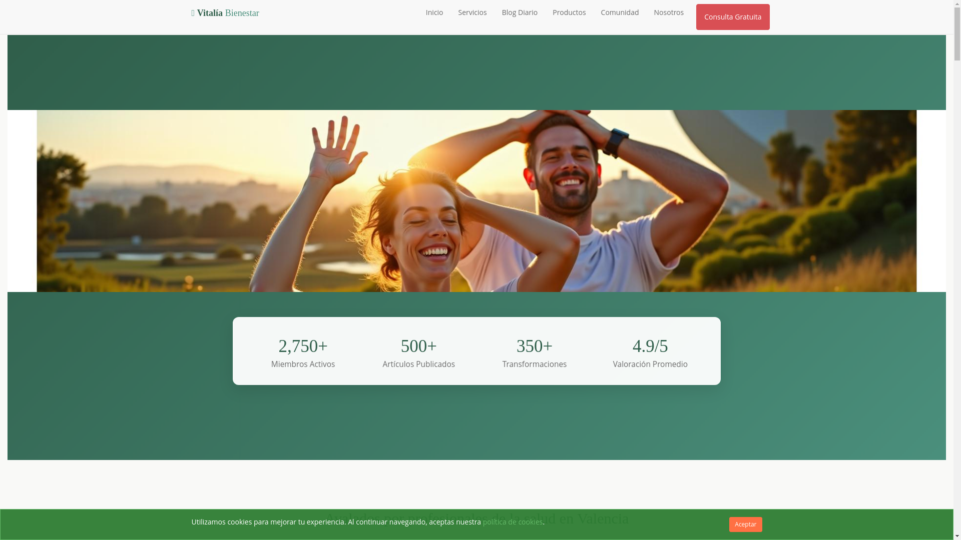 website screenshot of https://vitatiabiena.com/