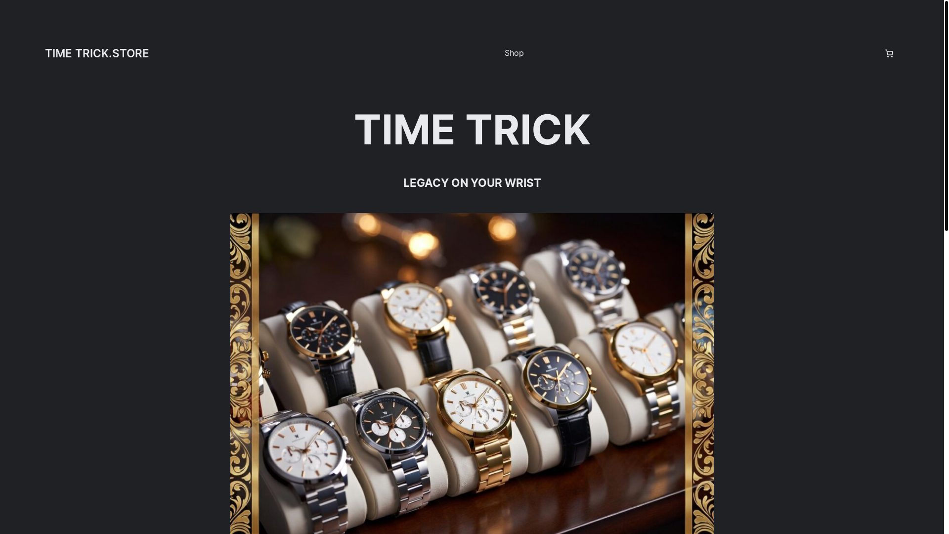website screenshot of https://timetrick.store