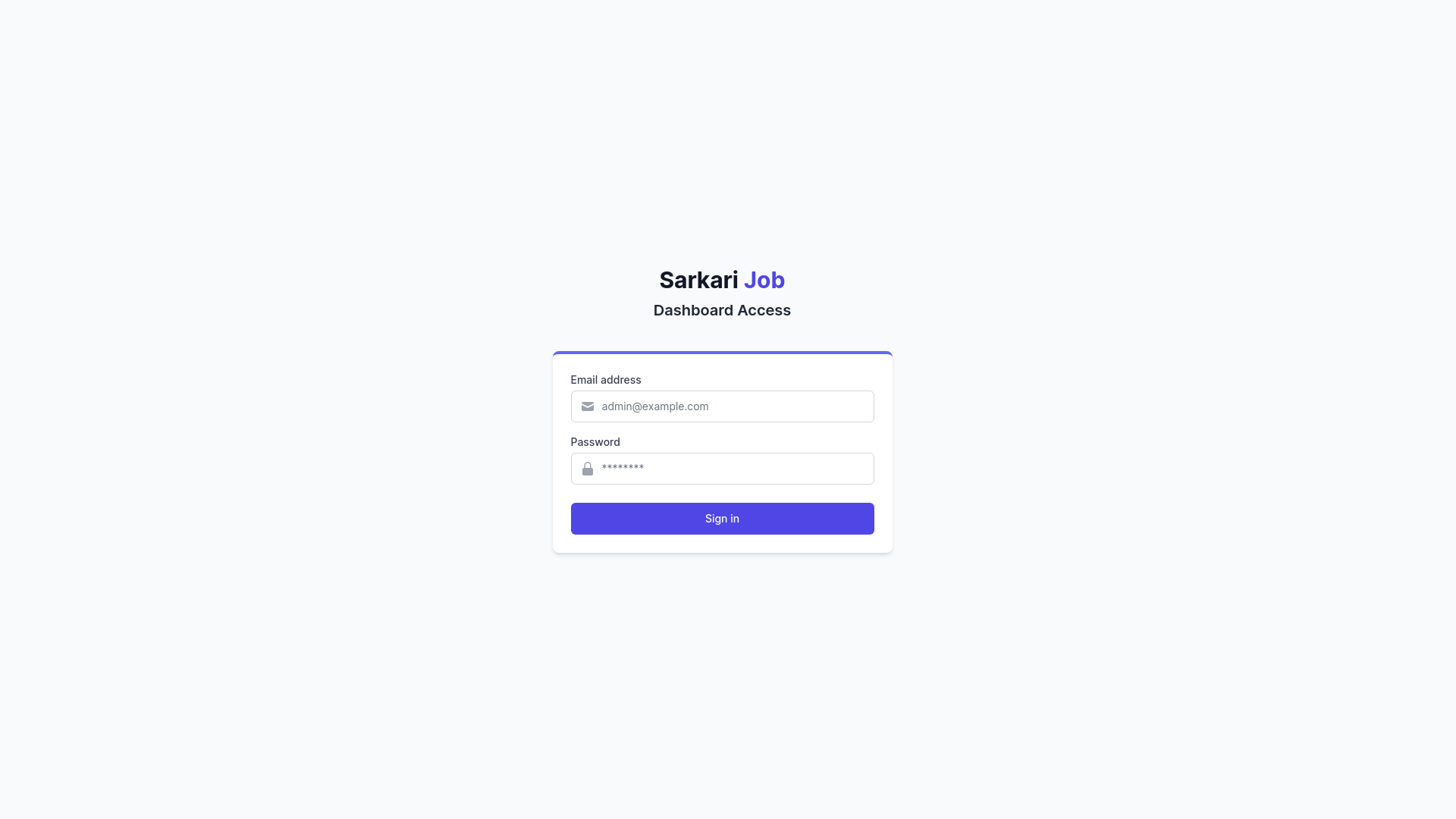 website screenshot of https://sarkarijob-admin-8bm.pages.dev/