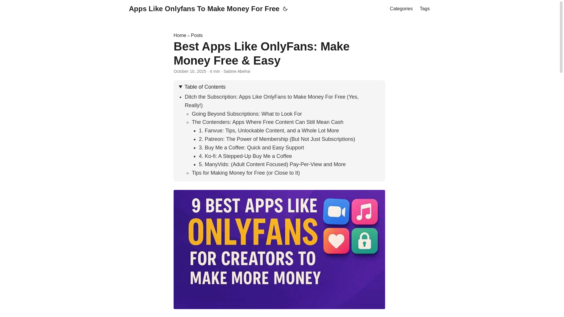 website screenshot of https://apps-like-onlyfans-to-make-money-for-free.pages.dev/
