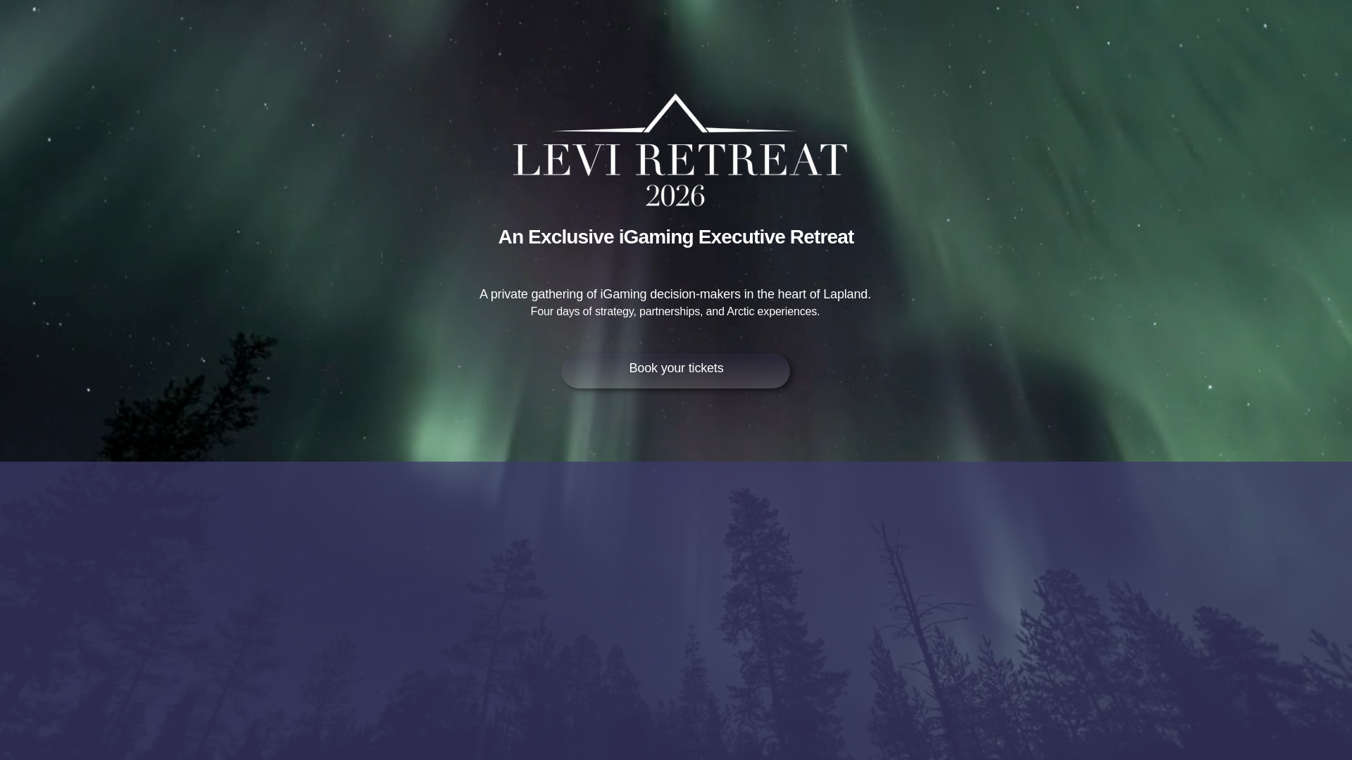 website screenshot of https://leviretreat.fi/