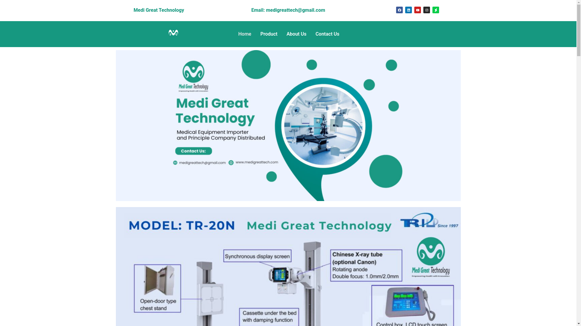 website screenshot of https://medigreattech.com/