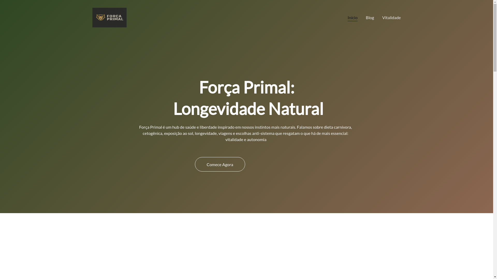 website screenshot of https://forcaprimal.blog/