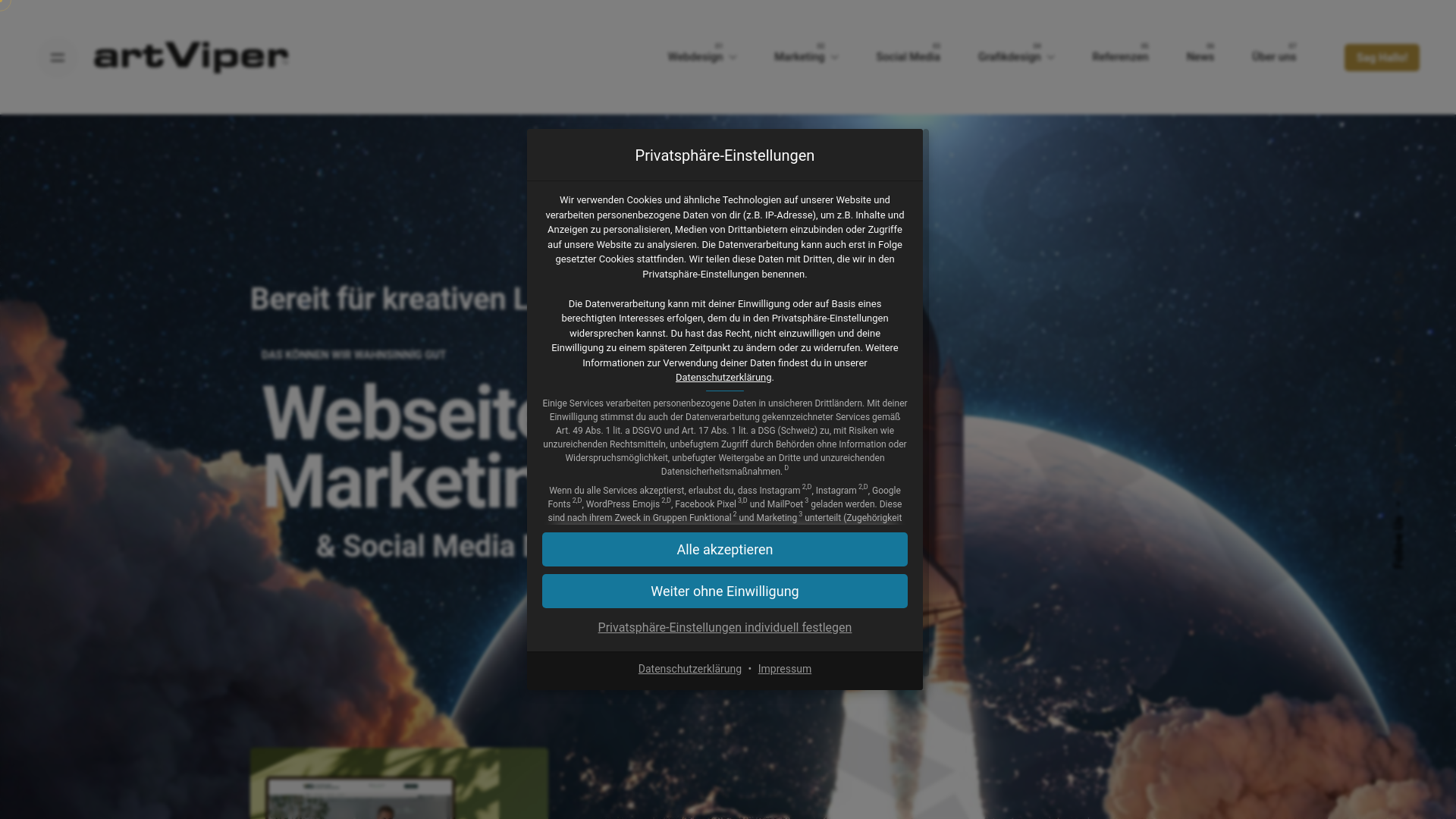 website screenshot of https://muenchner-marketingagentur.de/