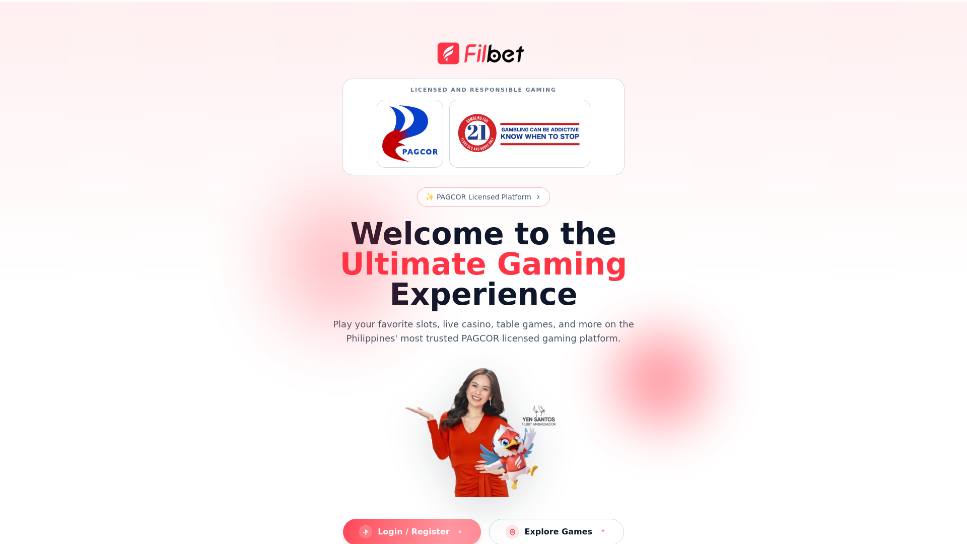 website screenshot of https://filbet.land