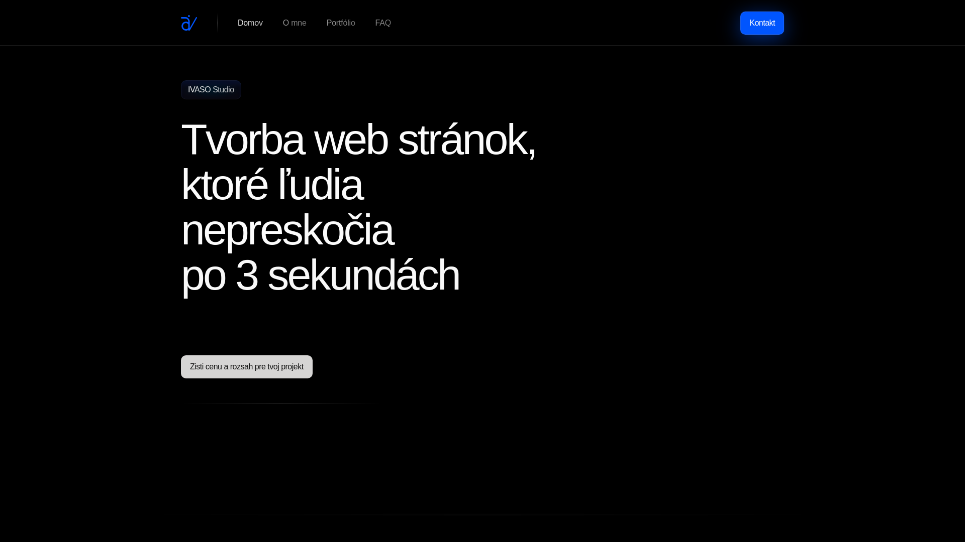 website screenshot of https://ivasostudio.online/