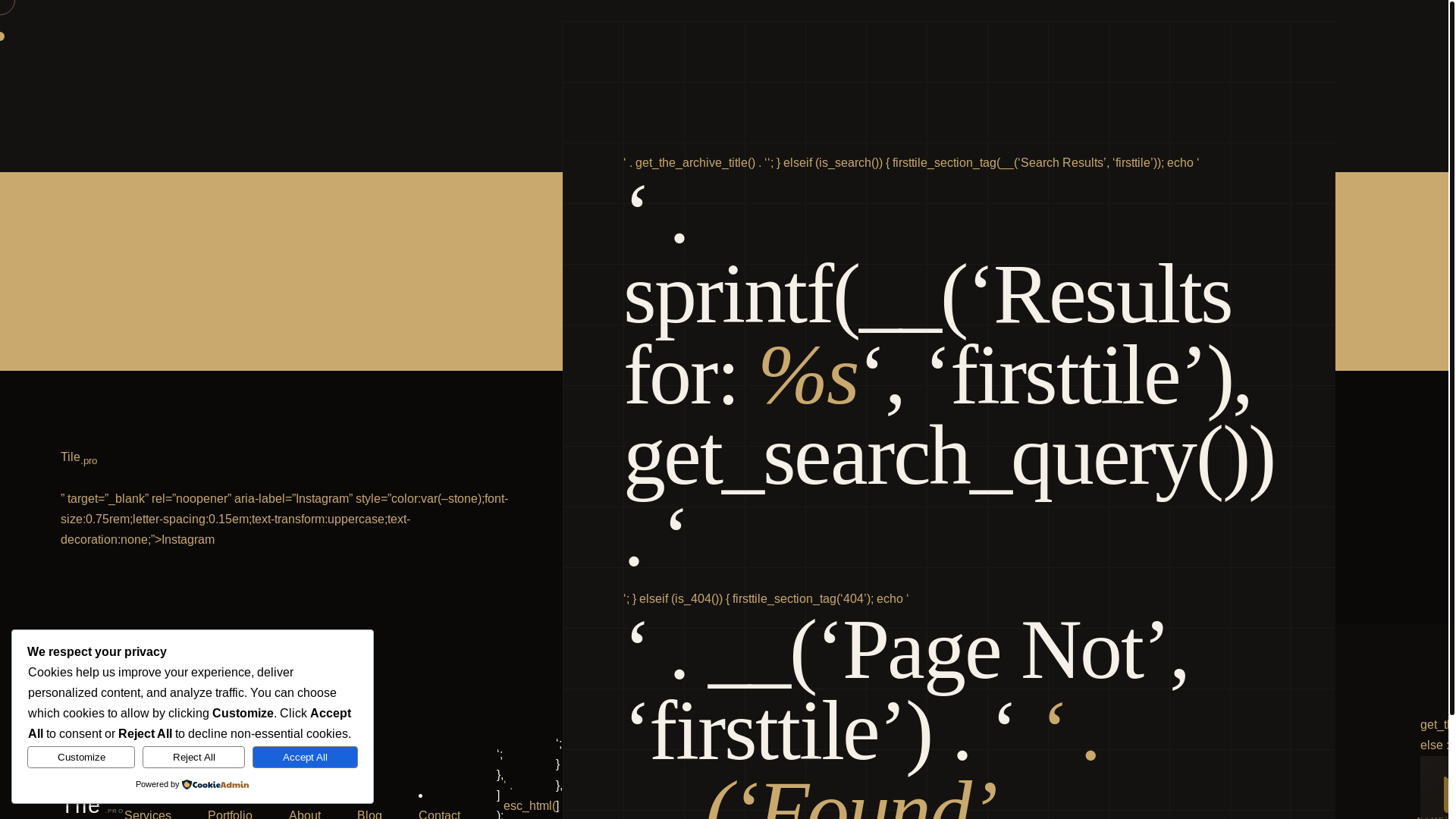 website screenshot of https://firsttile.pro/