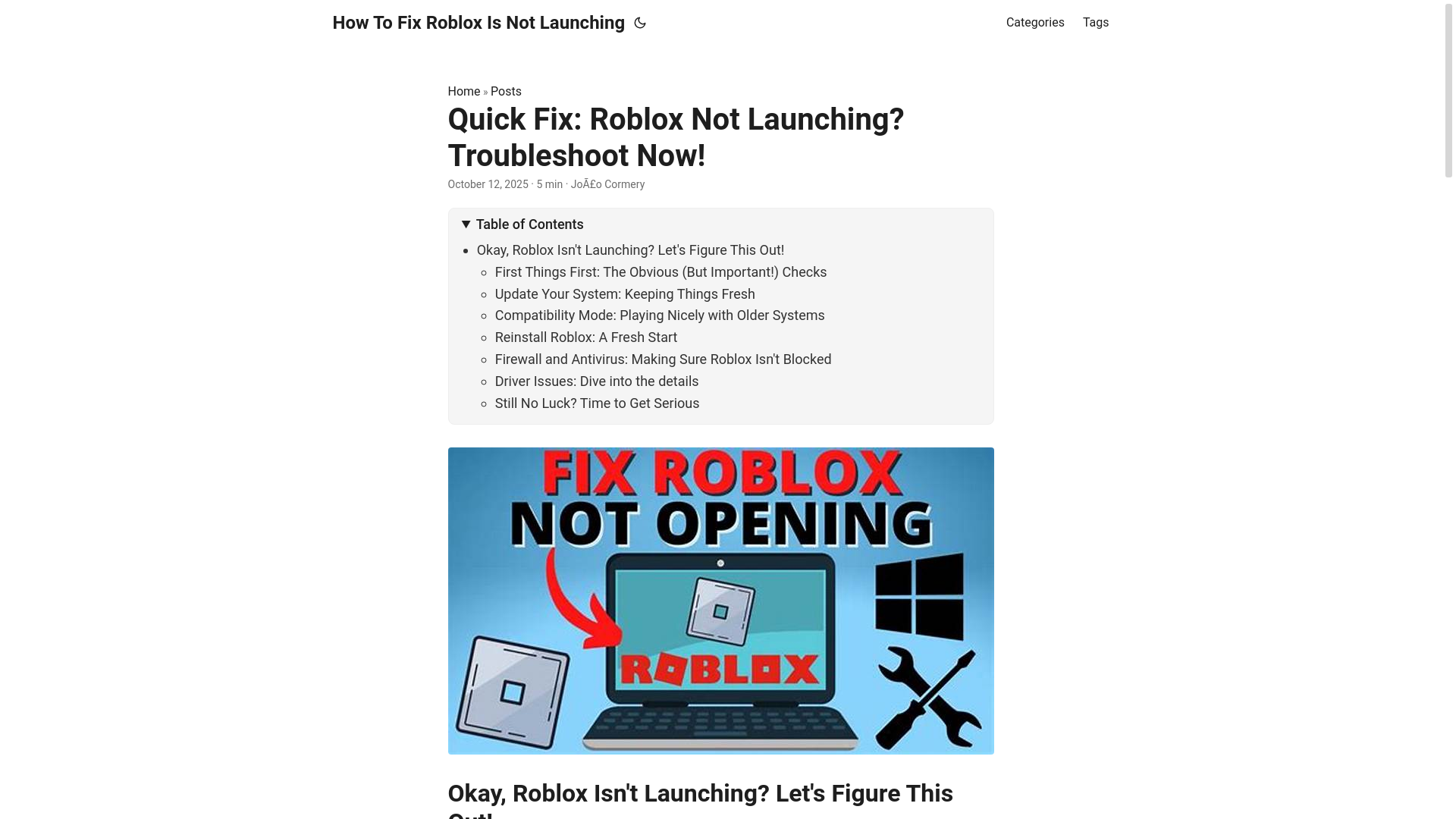 website screenshot of https://how-to-fix-roblox-is-not-launching.pages.dev/